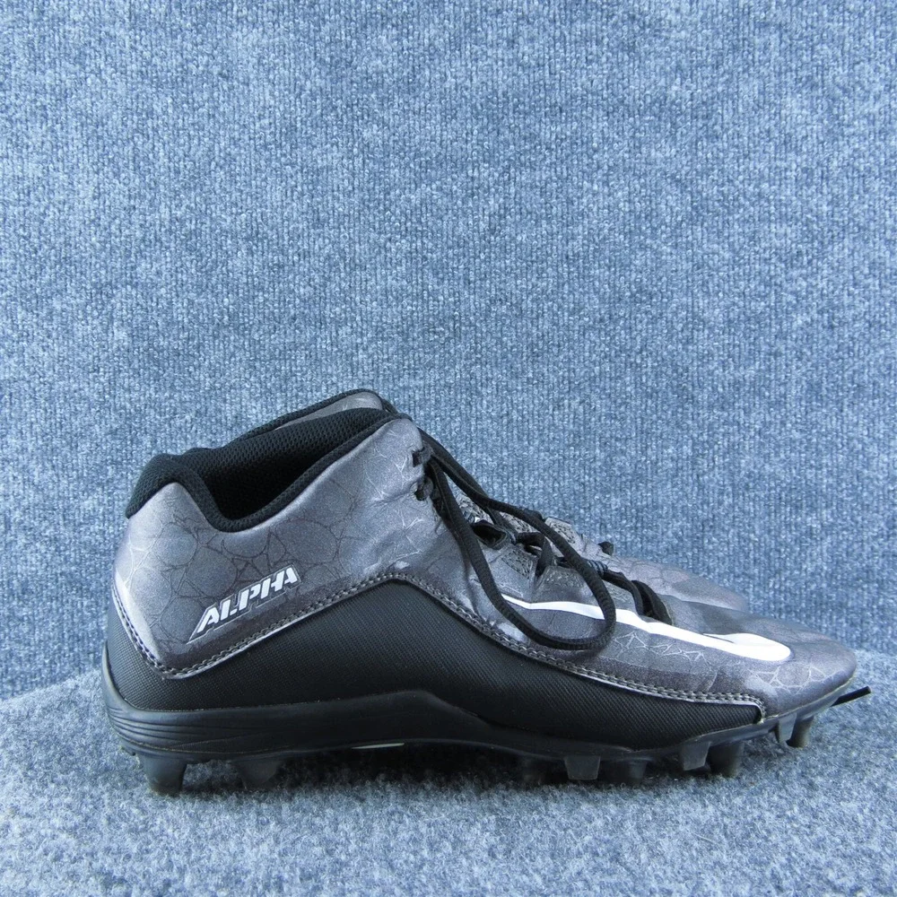 Nike Alpha Men Football Cleats Shoes‎ Black Synthetic Lace Up Size 8 Medium_4